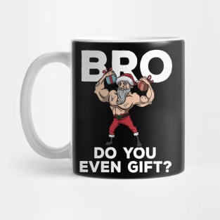 Workout Lifting Lifter Santa Claus Gym Christmas Fitness Mug